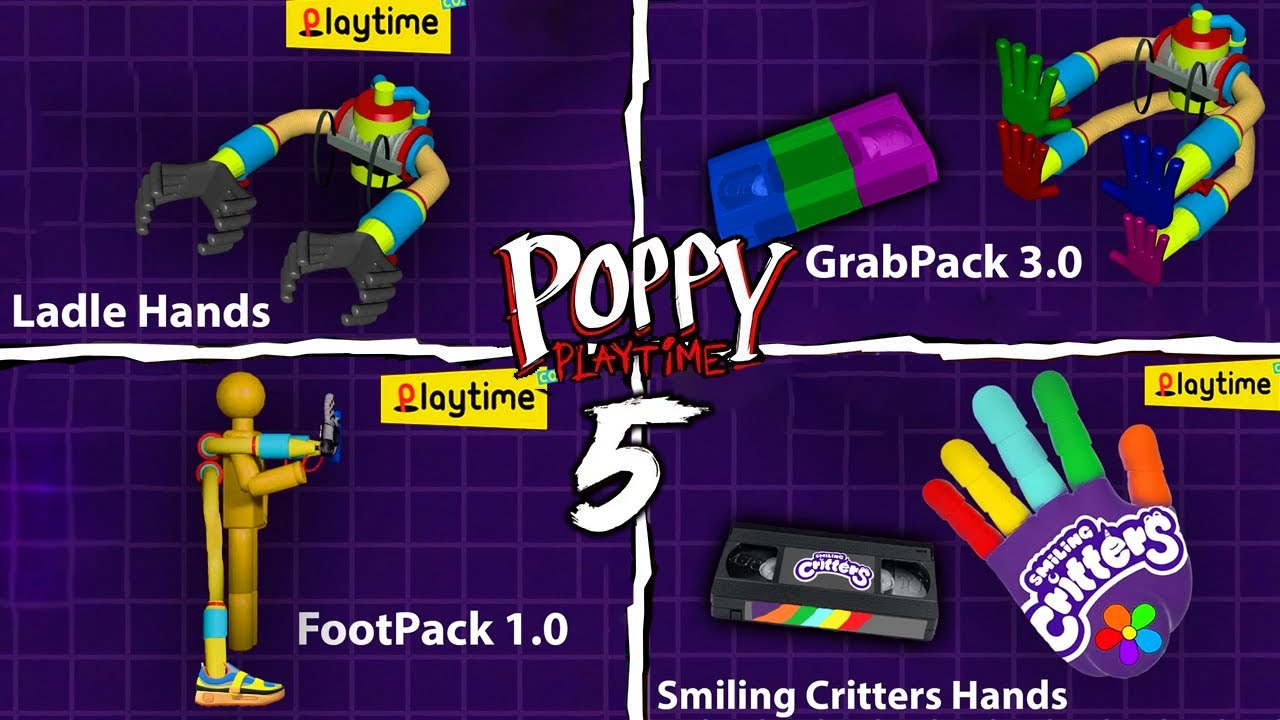 All New Hands VHS Tapes - Poppy Playtime: Chapter 5