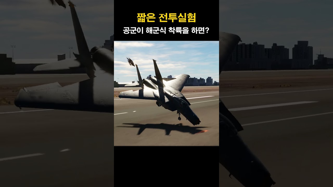 공군 전투기가 해군 전투기처럼 착륙하면 안 되는 이유? #dcs월드 #전투기