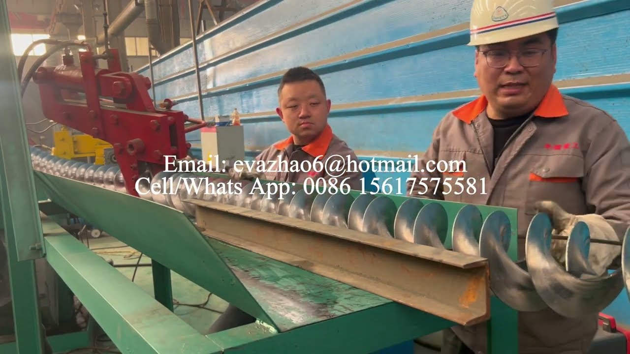 Weldless Hydraulic Helix Flight Making Machine, Screw Blade Machine