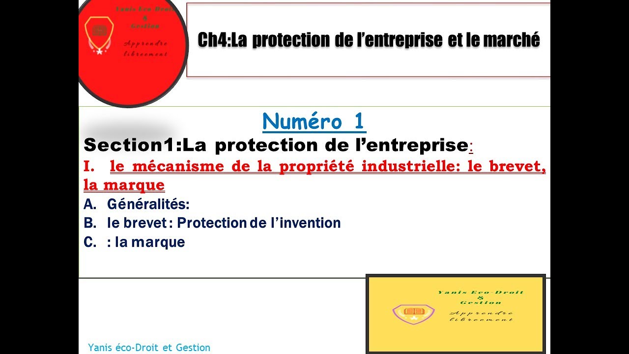 Protection de la propriété industrielle : Marque et Brevet