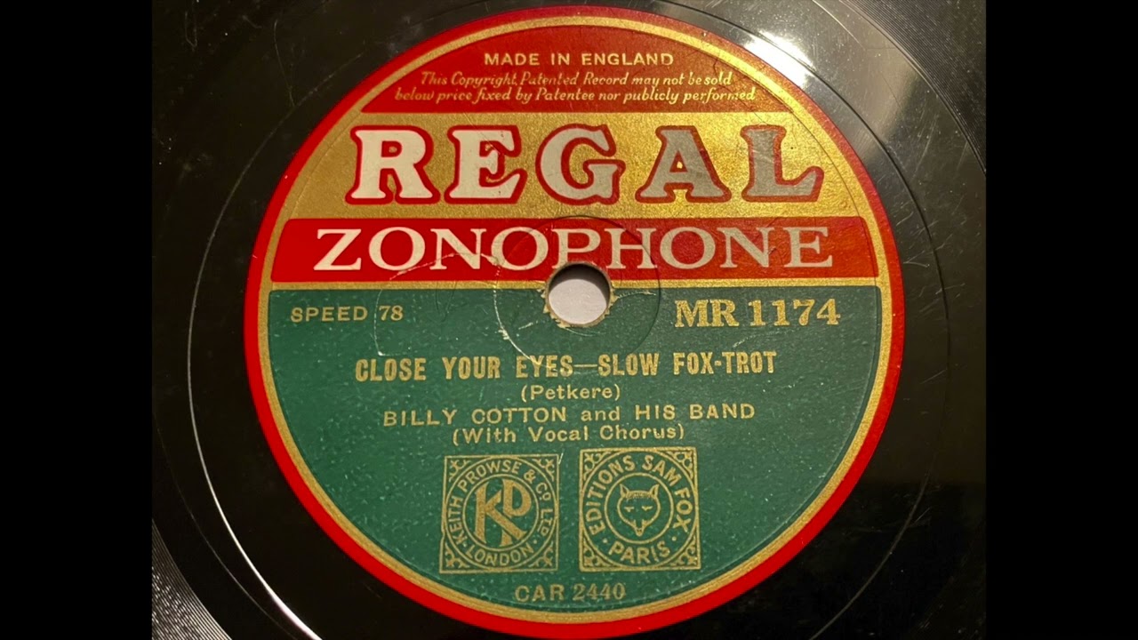 Billy Cotton & his Band - Close Your Eyes