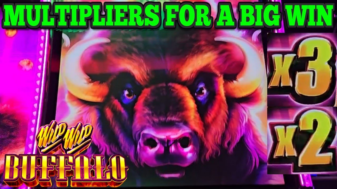 BIG WIN ON WILD WILD BUFFALO SLOT | Multipliers Show Up | Las Vegas Slots #casino #slots #lasvegas