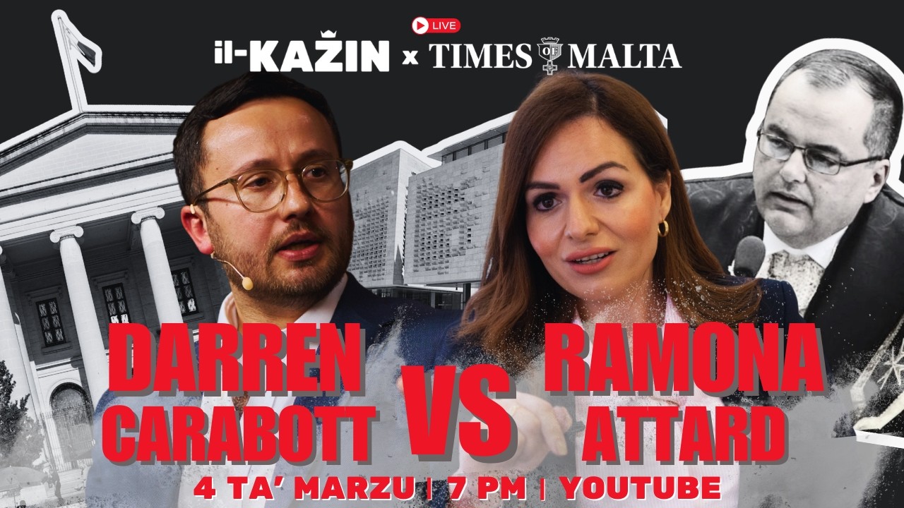 LIVE: Il-KAŻIN x Times of Malta | Darren Carabott vs. Ramona Attard
