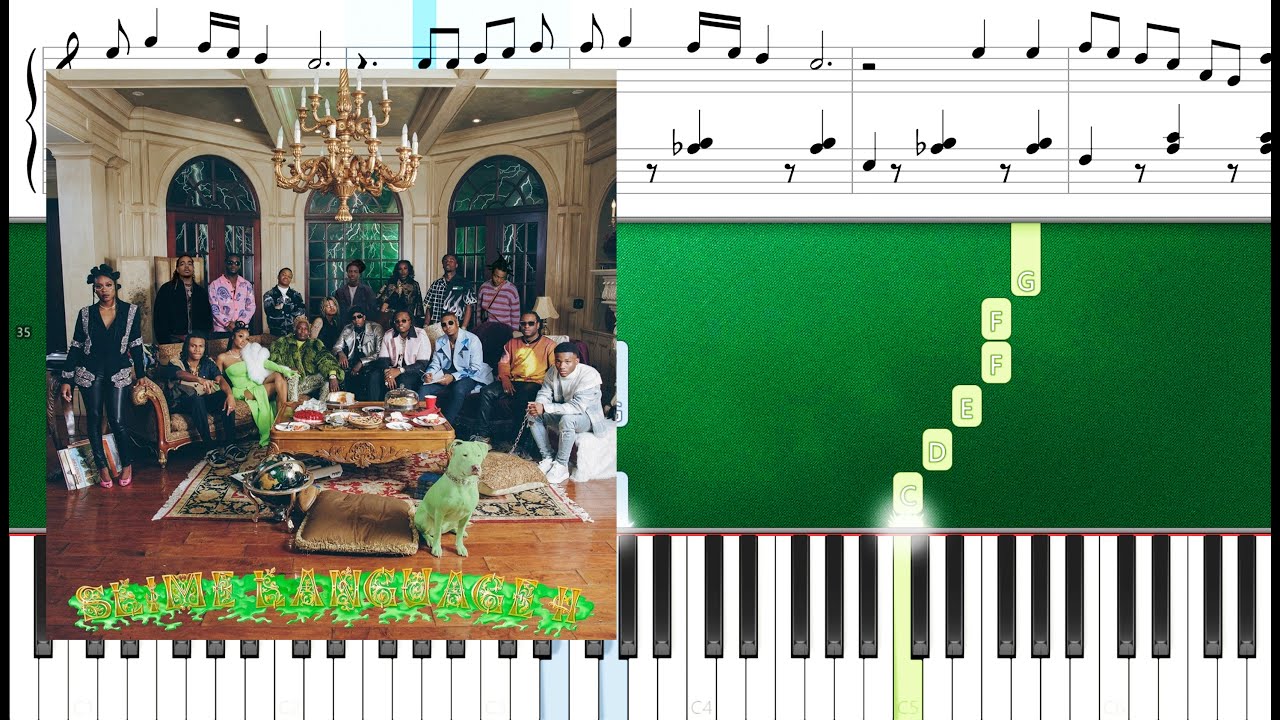 Young Stoner Life, Young Thug & Gunna - Solid (feat. Drake) (Piano Tutorial Sheets)