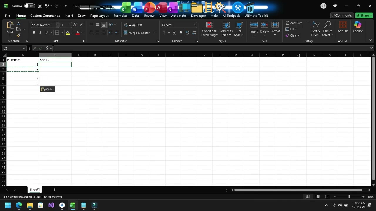 Excel 中的自动增长映射公式