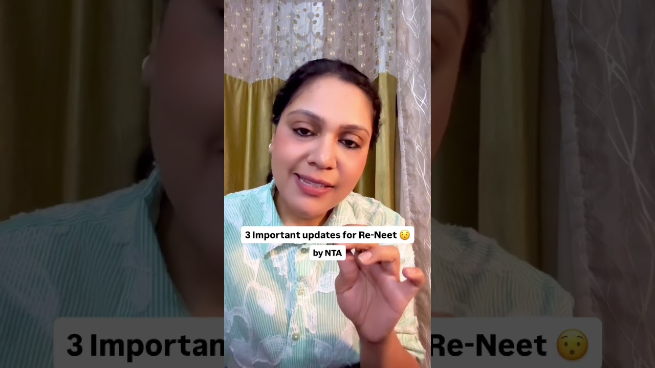 📢 3 Big Updates for NEET Re-Exam! #nta #neet2026