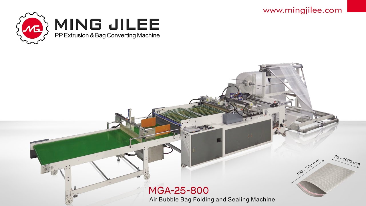 Air Pouch Bag Folding and Sealing Machine, MGA-25-800 - MING JILEE