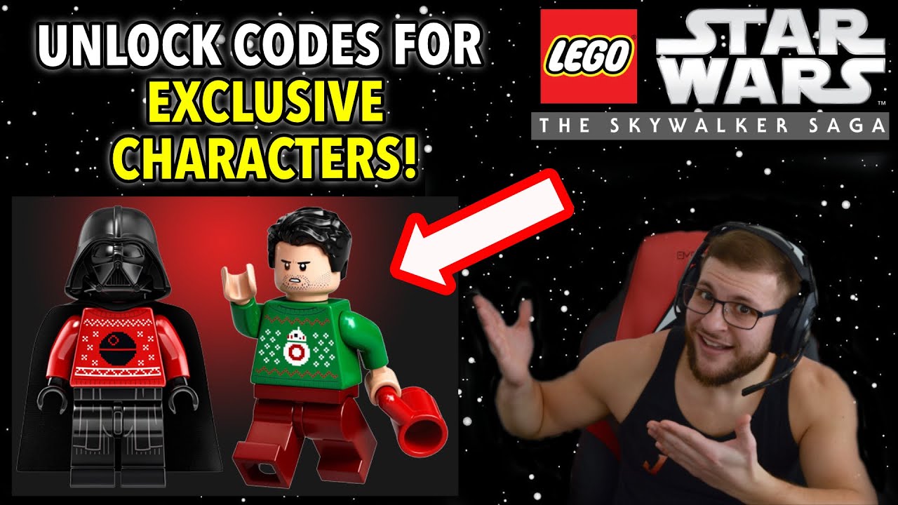 Как РАЗБЛОКИРОВАТЬ *ЭКСКЛЮЗИВНЫЕ* коды персонажей и кораблей в LEGO Star Wars: The Skywalker Saga...