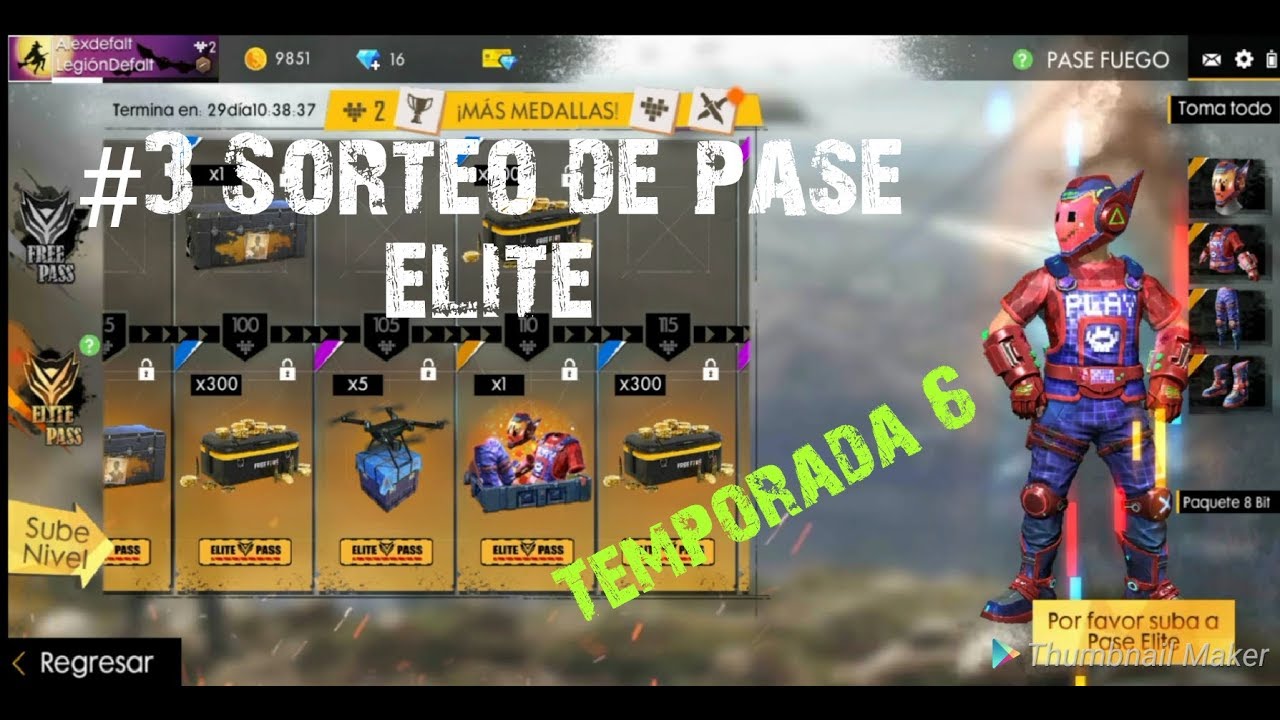 Sorteo pase elite