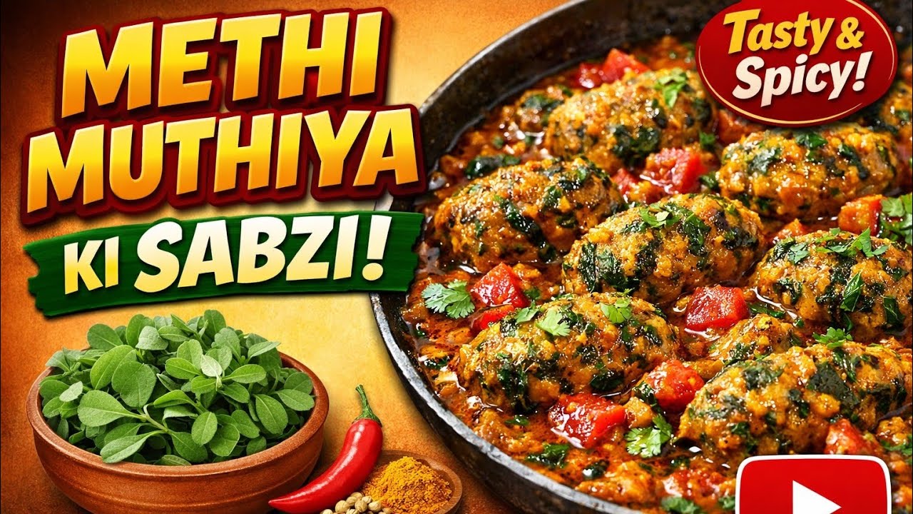 Methi Muthiya Ki Sabzi | Restaurant Style Gujarati Recipe