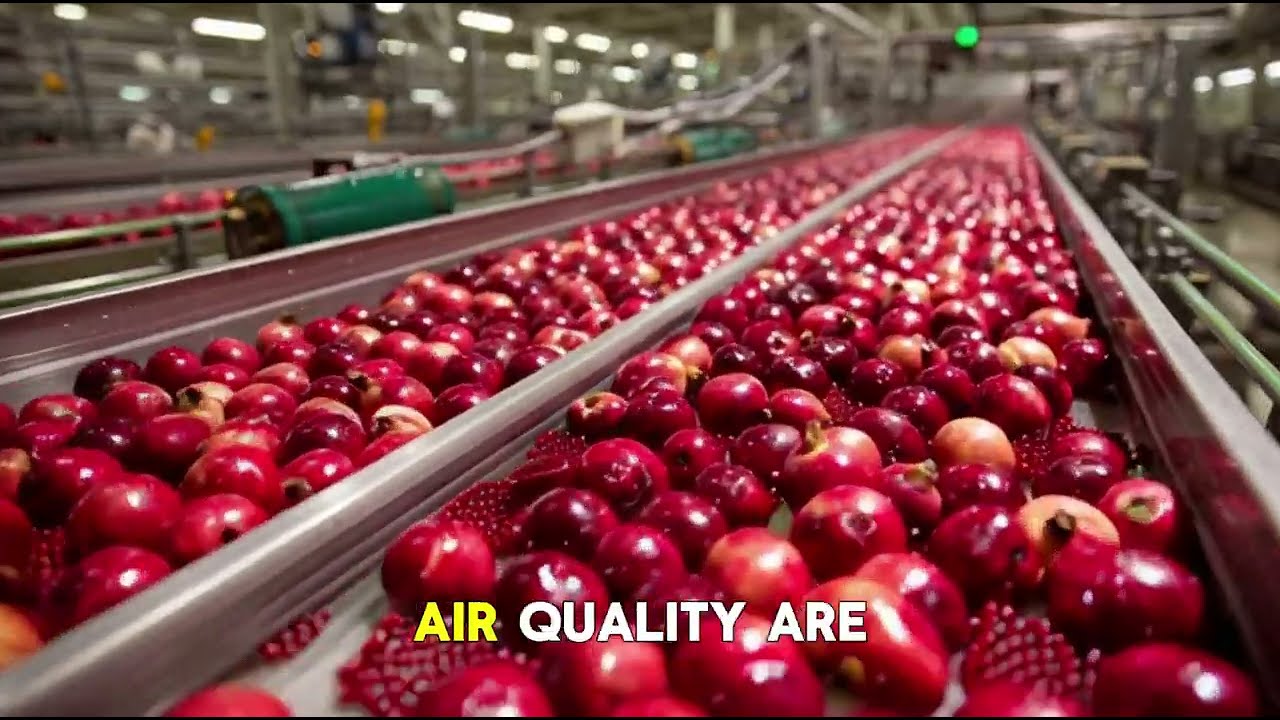 nside a Modern Pomegranate Factory: From Farm to Delicious Juice (Full Process)