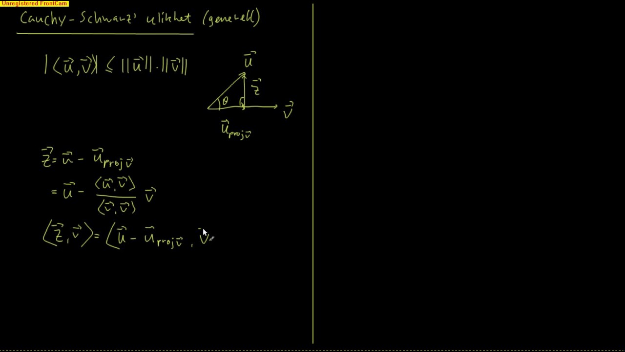 Anvendt line&aelig;r algebra 12.2 - Cauchy Schwarz' ulikhet