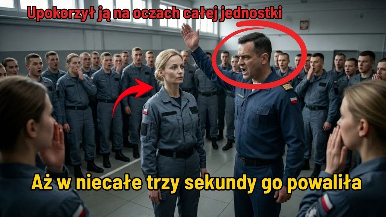 Upokorzył ją na oczach całej jednostki – aż w niecałe trzy sekundy go powaliła