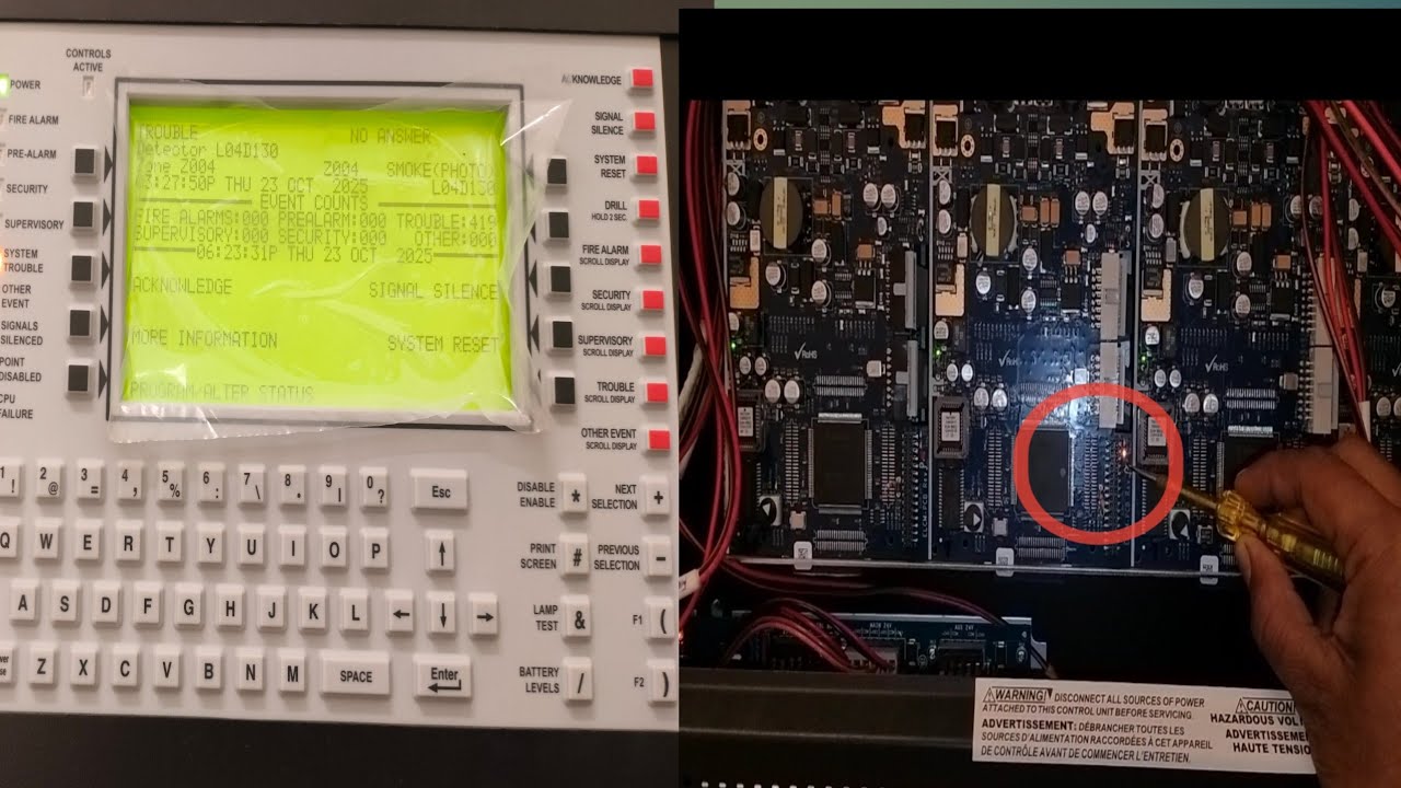 LCM LEM || ground fault || Notifier Fire alarm panel 