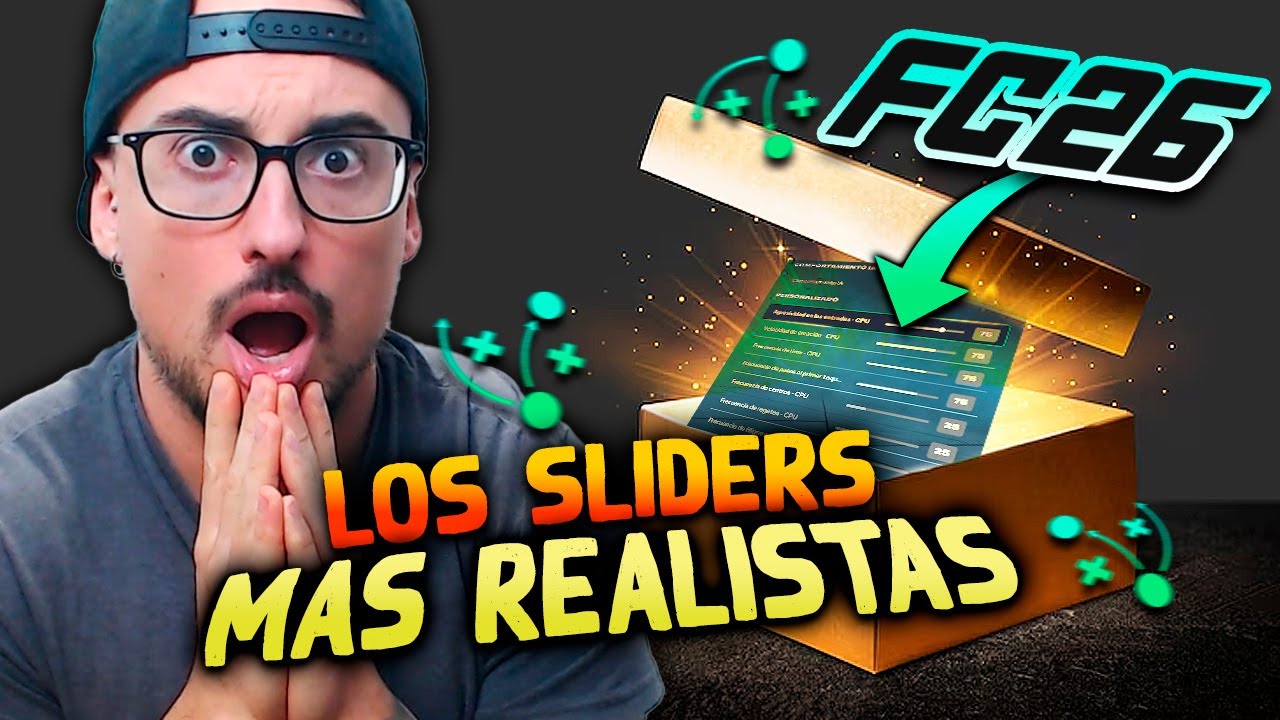 Los SLIDERS Más REALISTAS para FC 26 MODO CARRERA Manager y Jugador (Cualquier Dificultad)
