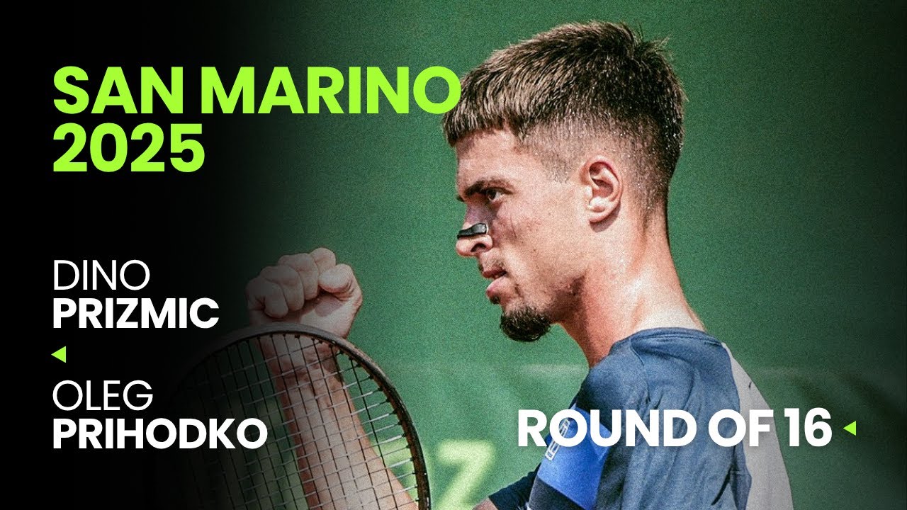 Dino Prizmic vs Oleg Prihodko | San Marino 2025 R16 | ATP Highlights