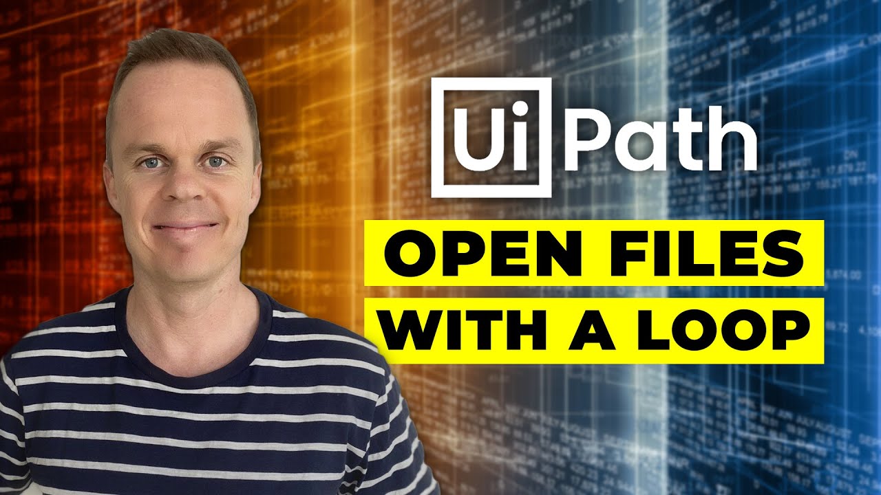 UiPath | How to loop through and open files in a folder | Tutorial