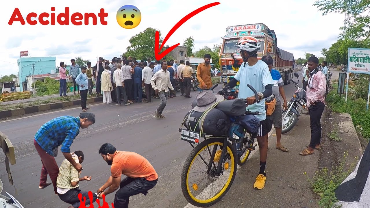Bike Se Accident 😭 Ho Gaya | Solo Cycle Ride | Telangana To Ladakh 3000 km | Day 5 MSINDIANTRAVELLER