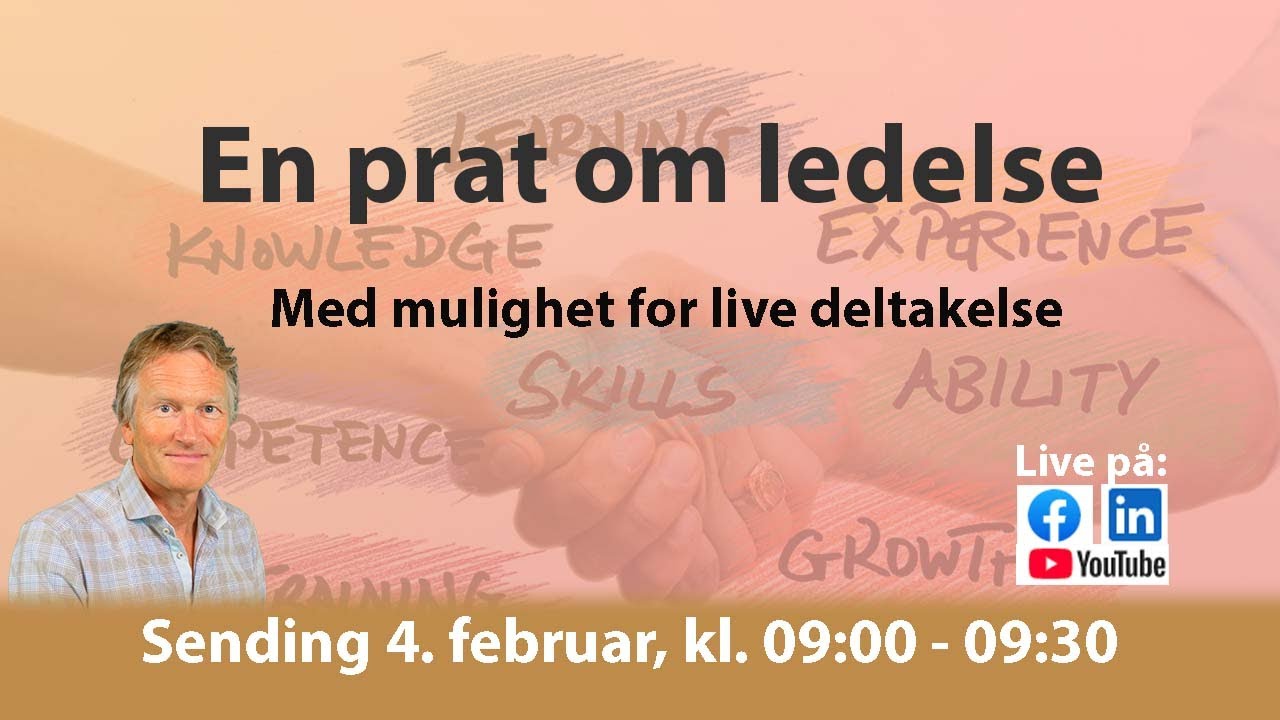 Et foredrag om ledelse av Trodal AS