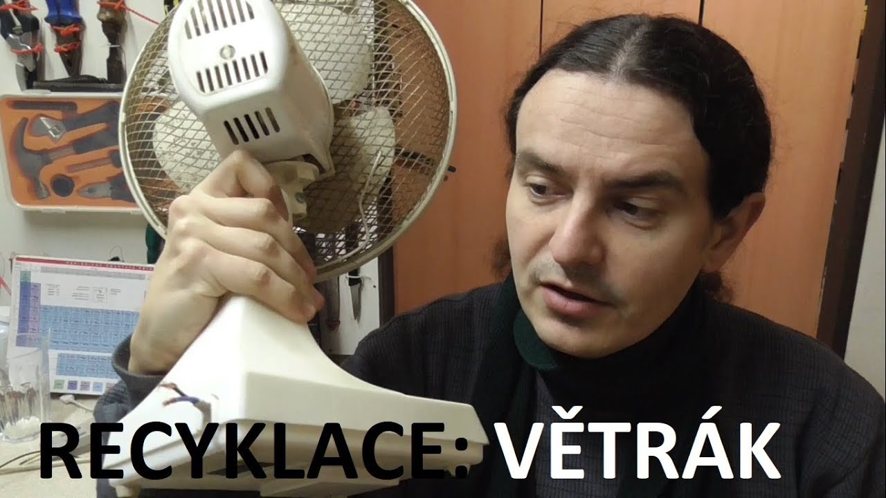 Recyklace - stoln&iacute; ventil&aacute;tor, větr&aacute;k - měď, hlin&iacute;k a železo