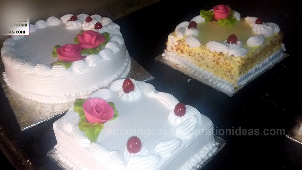 SIX Cakes Decoration In Small Bakery | Fast Motion Video | Big Food Zone