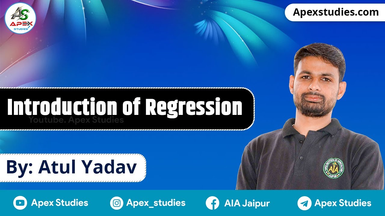 Regression | Statistics | Pre-PG | By Atul Dhansil | Apex Studies