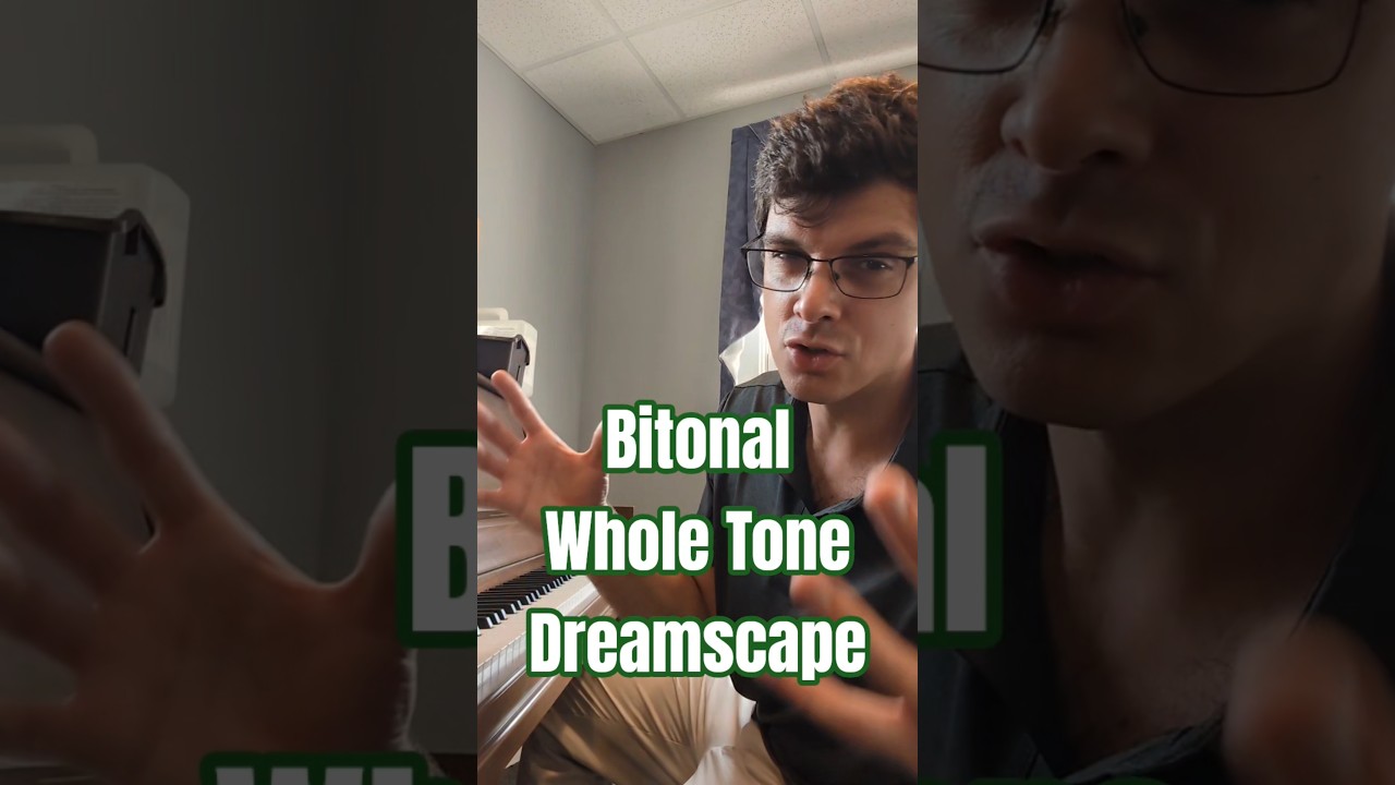creating beautiful textures with the whole tone scale & bitonality #piano #composer #musictheory