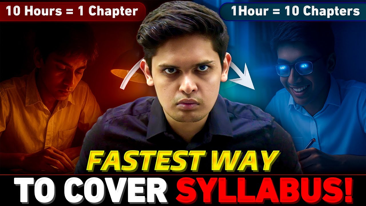 Fastest Way to Cover syllabus in LESS TIME 🔥| Class 9th/ 10th | Prashant Kirad