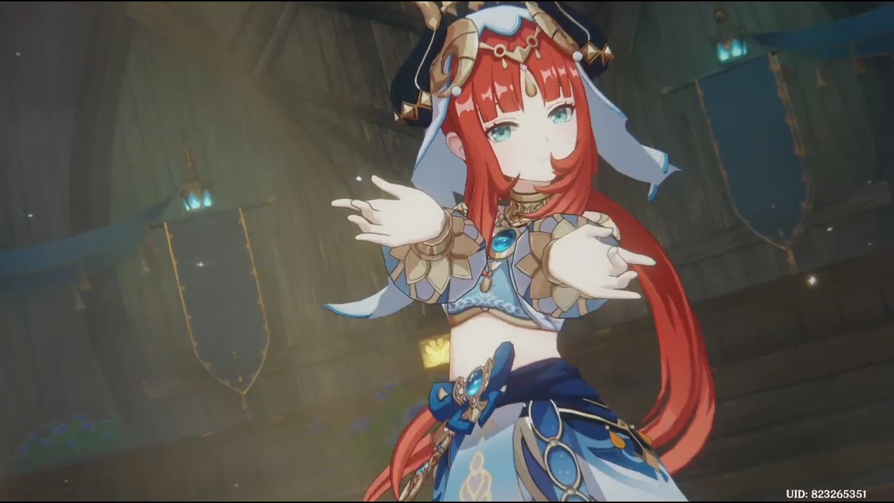 Nilou Dance Cutscene (Dance of Sabzeruz) Genshin Impact 720p(60 FPS)[JP VA]