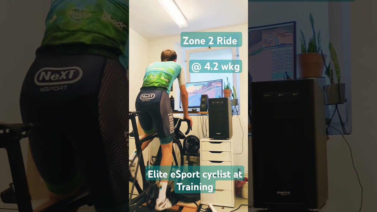 Zone 2 ride at 4.2 wkg #esports #cycling #zwift #training #racing #eracing