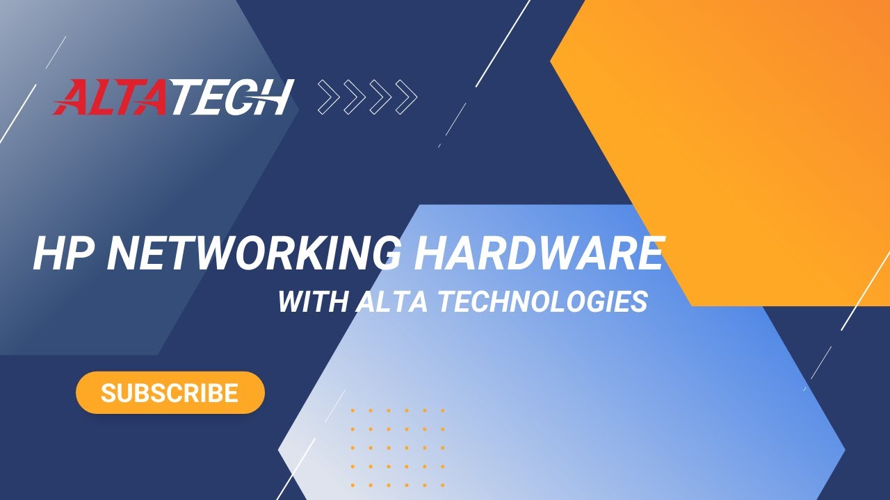 Refurbished HP Networking Hardware - Alta Technologies
