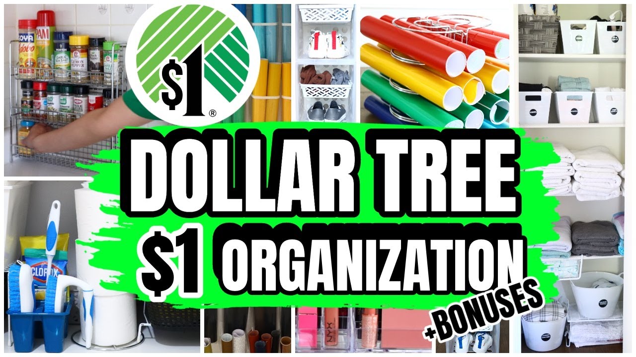 DOLLAR STORE ORGANIZATION HACKS & DIYS (great for smaller spaces)