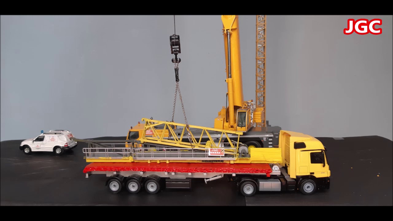 Montaje de Grúa Torre LIEBHERR EC B con LTM 1200 Stop Motion 1:50