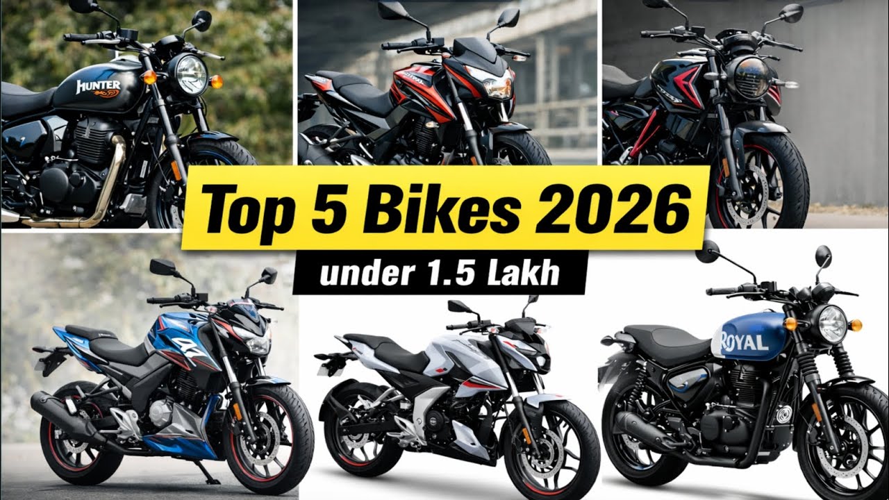 Top 5 Best Bikes Under ₹1.5 Lakh 2026 🔥 Best Budget Bikes India. #viralvideo 