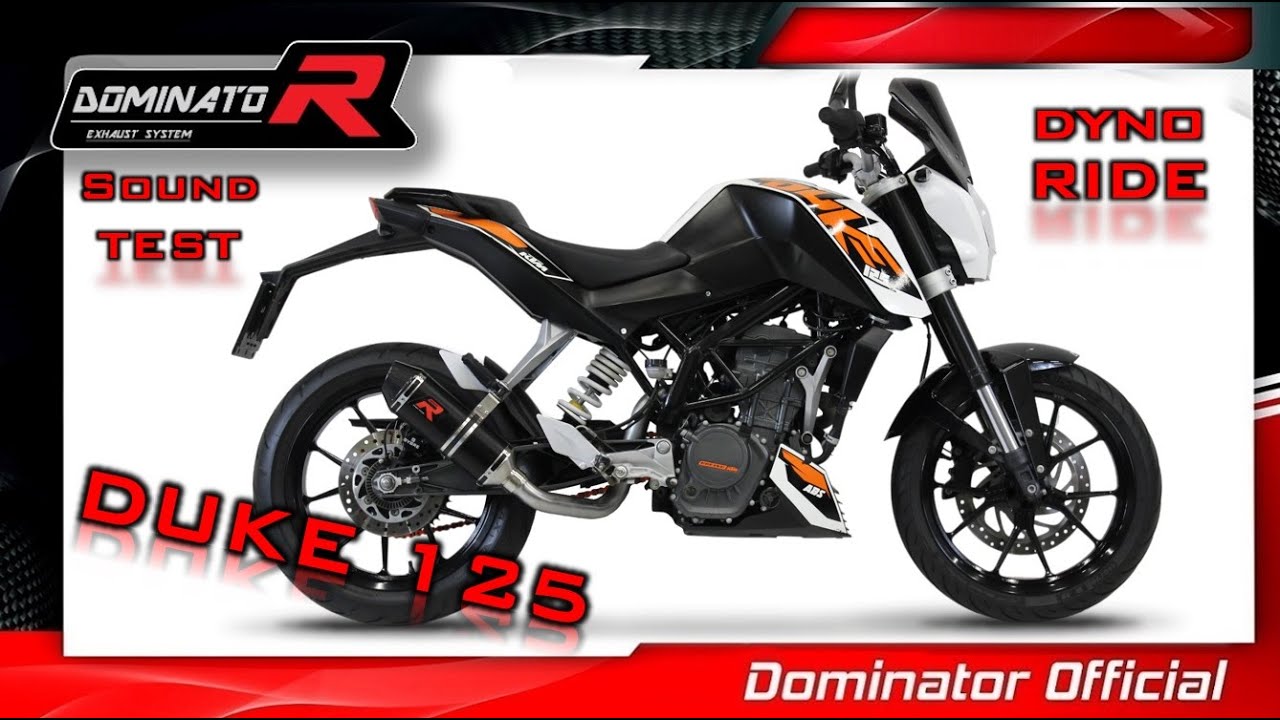 KTM DUKE 125 2013 💥 Dyno 🔥 Pure Sound 🔊 Dominator Full System 🎧HQ Sound 🇵🇱 ⚡Exhaust Compilations