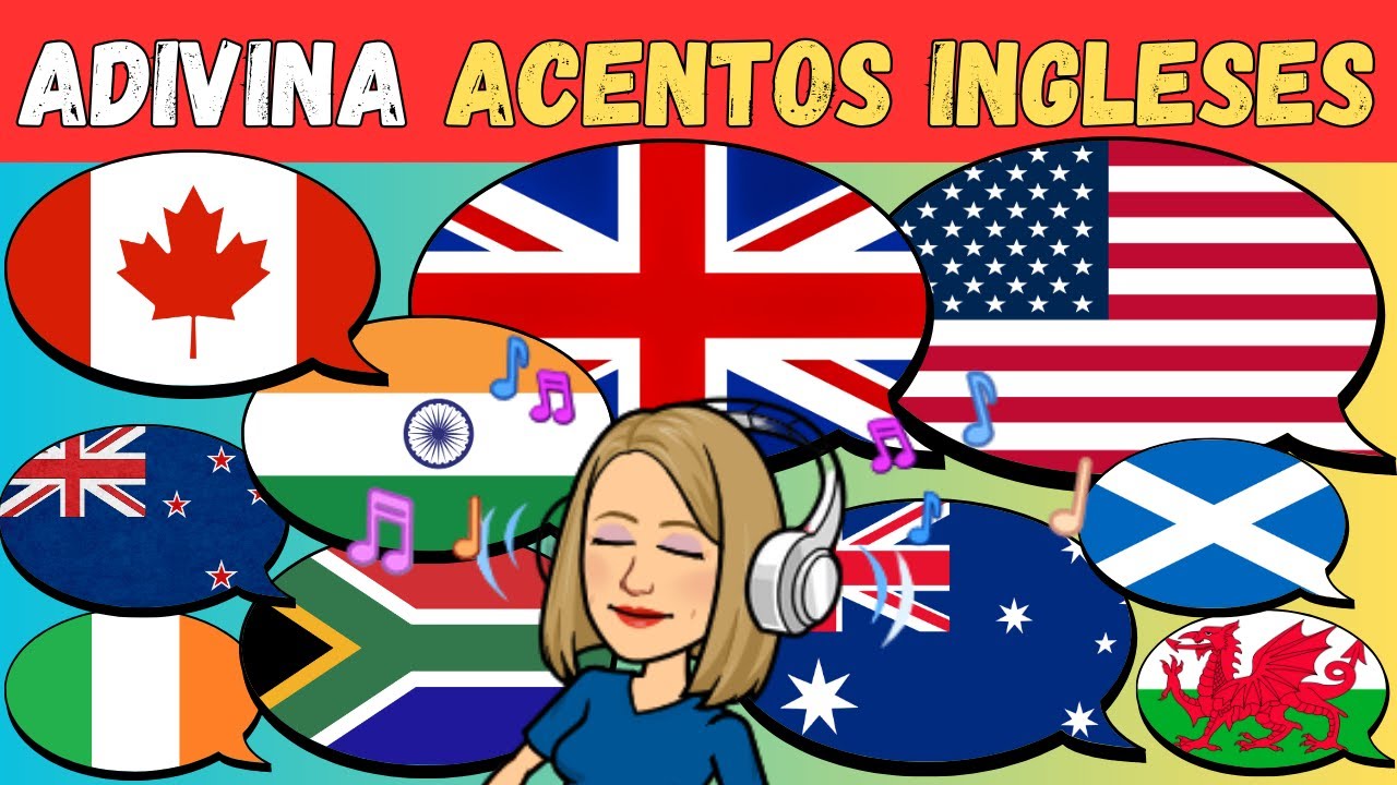 ¡Adivina 15 ACENTOS del INGLÉS! 🌎  #AprenderIngles #AcentosDelIngles #Ingles