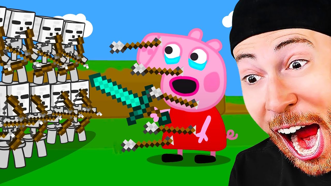 FUNNIEST Peppa Pig vs Minecraft Animation!