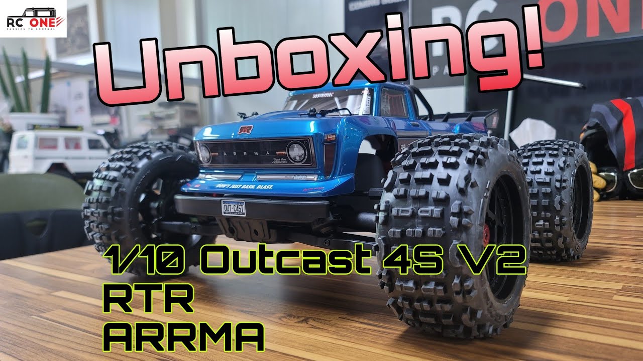 [RC CAR 알씨카]_ARRMA 1:10 OUTCAST 4x4 4S V2 BLX RTR Unboxing!(아르마 4셀 아웃캐스트 V2 개봉영상)
