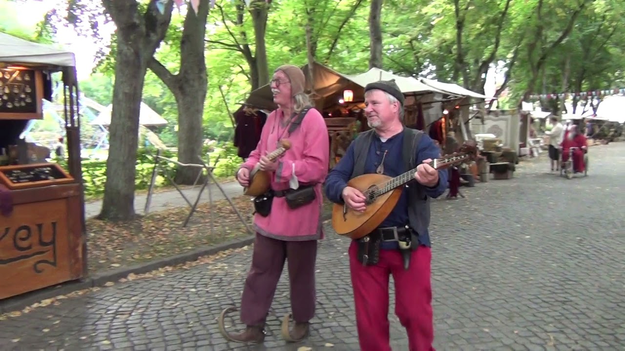 Tancredo und Lothar beim Historienspektakel Anklam