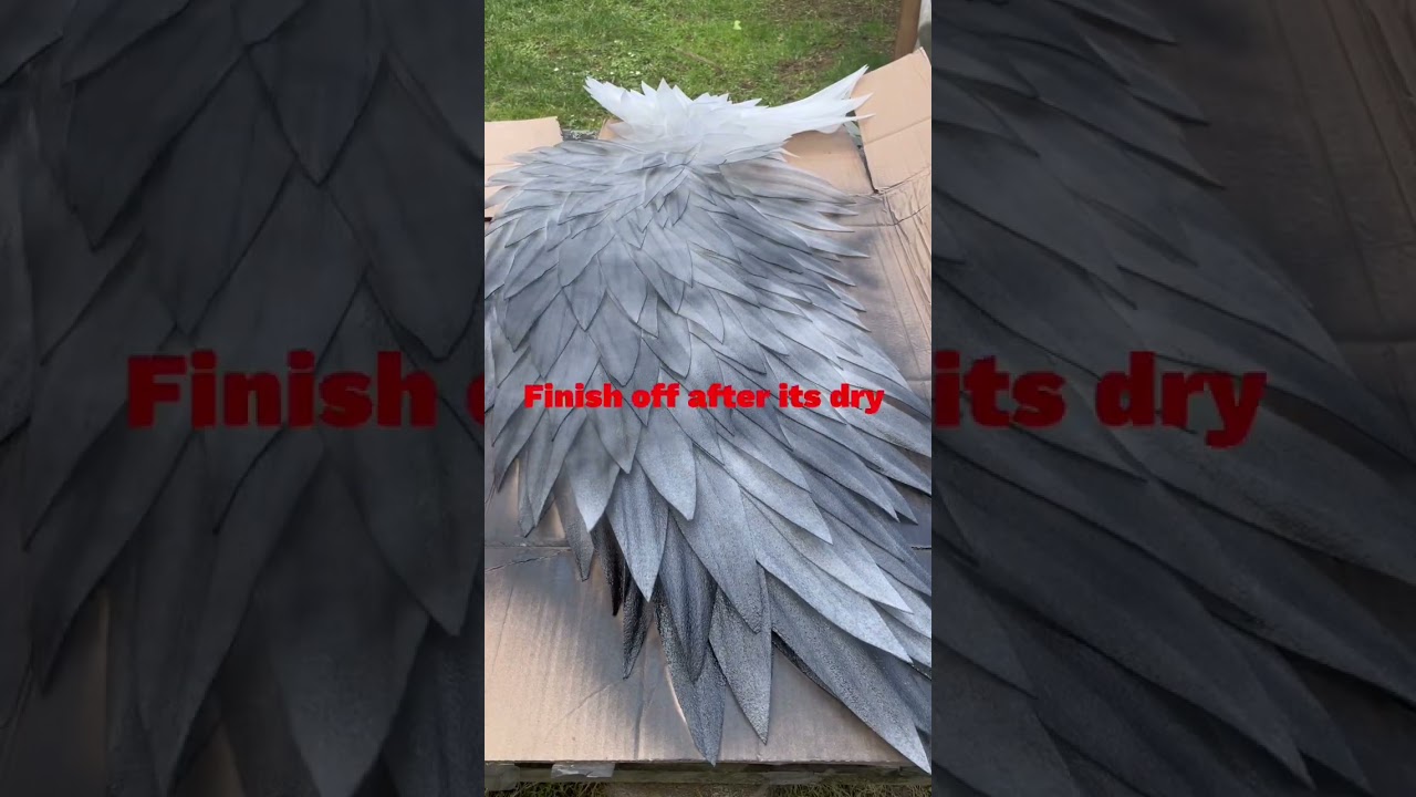 #handmade #diy #angelwings #wings #uk #craft #blackwings #shorts