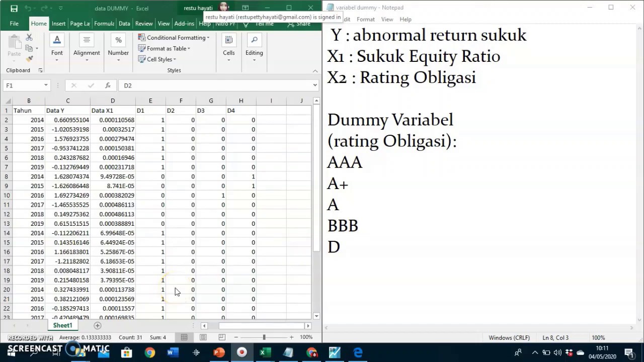 Regresi Berganda Variabel Dummy dengan E-Views