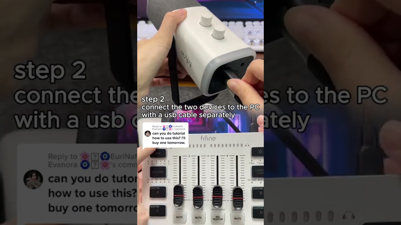 How to simply start #gaming with #fifineam8 &SC3? #fifine #microphone #streaming #gamer #streamer