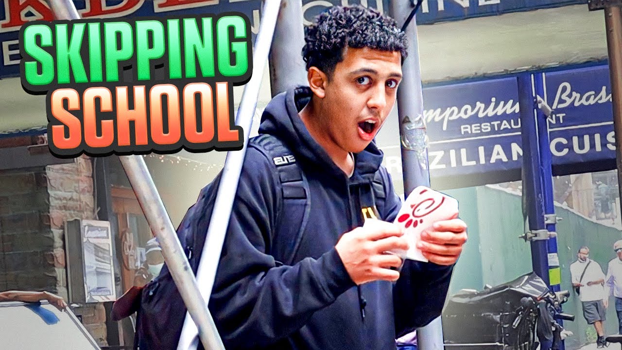I CAUGHT HIM SKIPPING SCHOOL!! *he ran away*