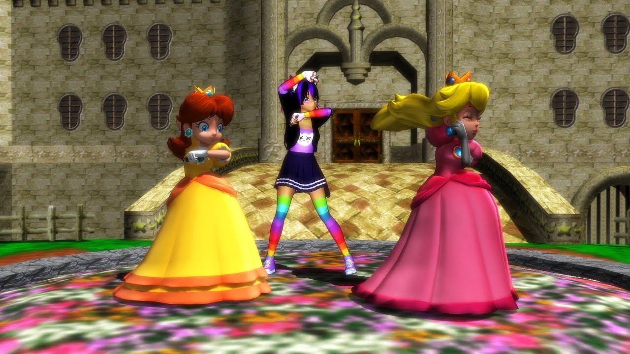 MMD Dream Fighter! [OC Moon and Mario]!