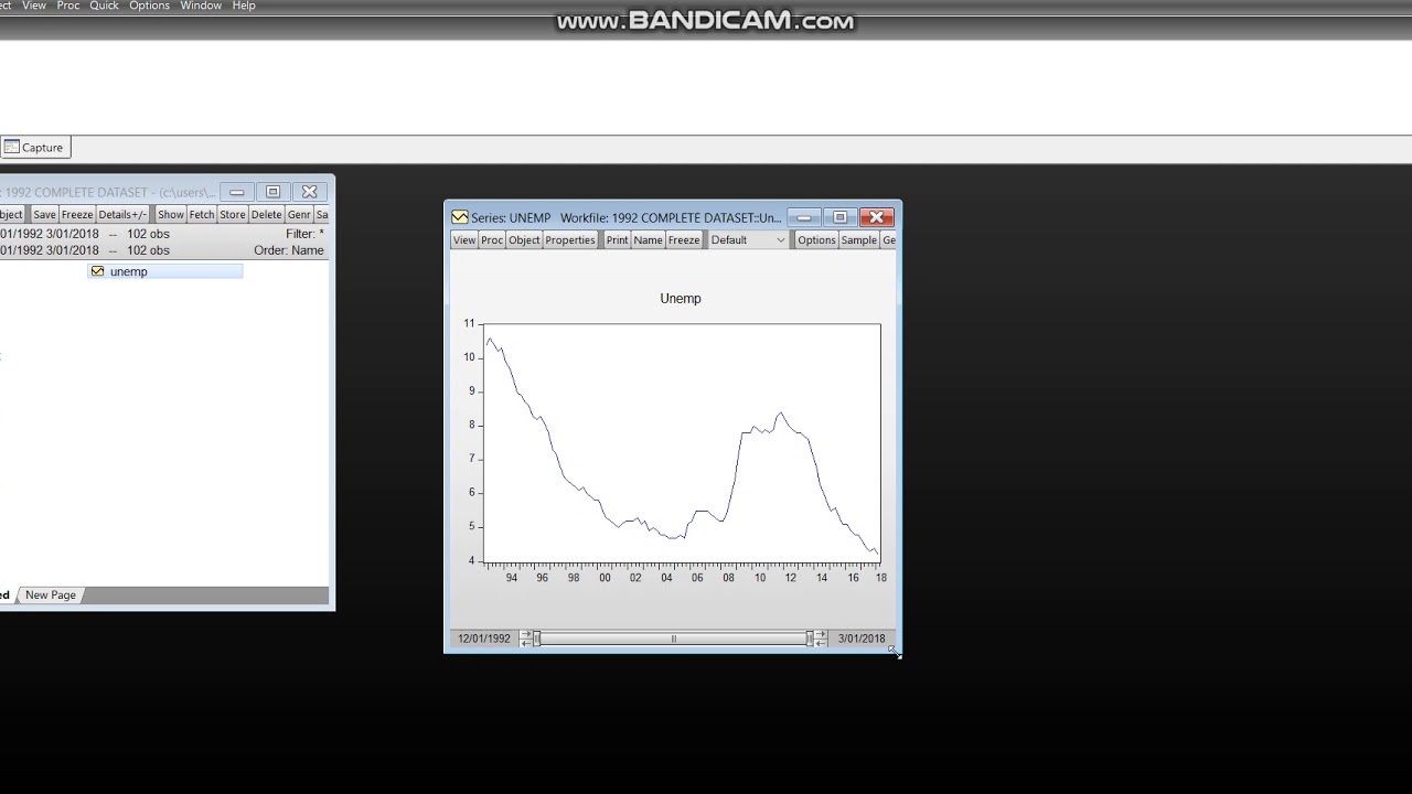 Video 3 - Bai-Perron multiple breakpoint test (part 1) on Eviews