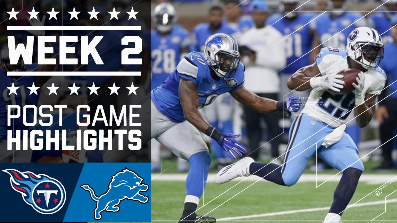 Titans vs. Lions | NFL Week 2 Game Highlights