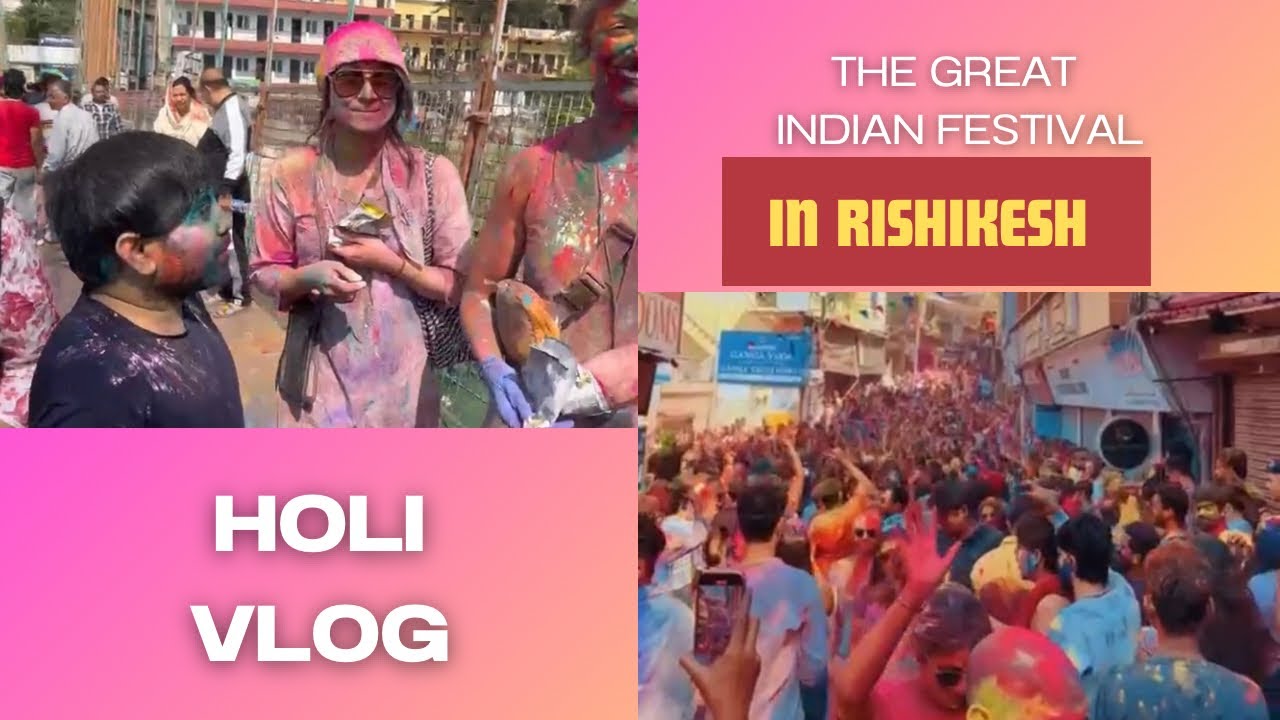 Holi in Rishikesh / Rishikesh Holi / Full Enjoy In Rishikesh /Rishikesh holi vlog / Uttarakhand Holi