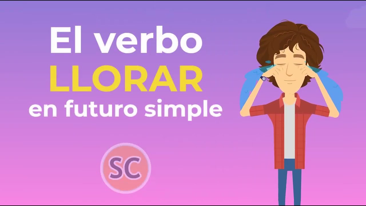 Spanish conjugation El verbo Llorar Futuro Simple To cry future tense #learnspanish