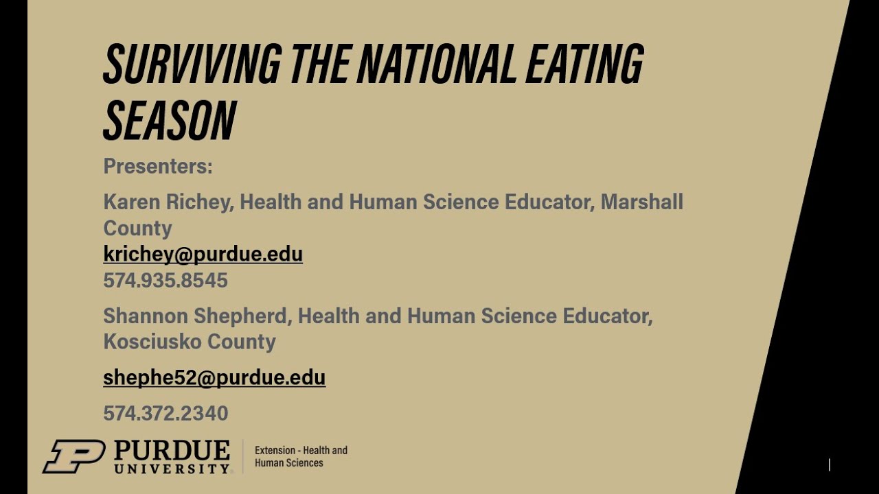 Surviving the National Eating Season