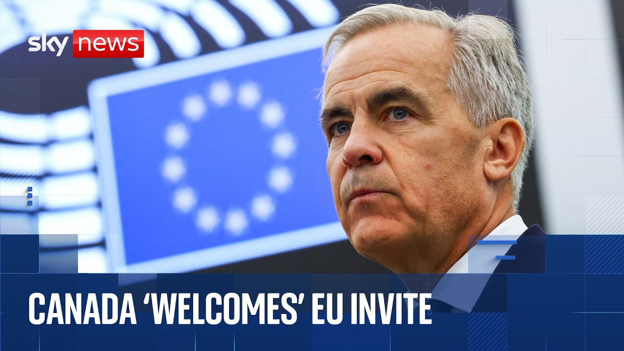 Mark Carney speaks at European Parliament after Canada offered chance to become 'associate member'